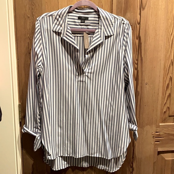 J. Crew Tops - J.Crew wrist tie, long sleeve pullover blouse.